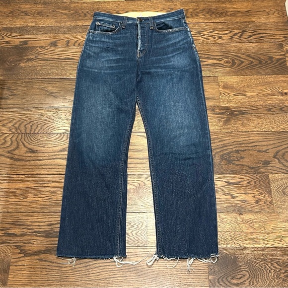 Rag & Bone Straight Leg Button Fly Cropped Jeans - Picture 2 of 9